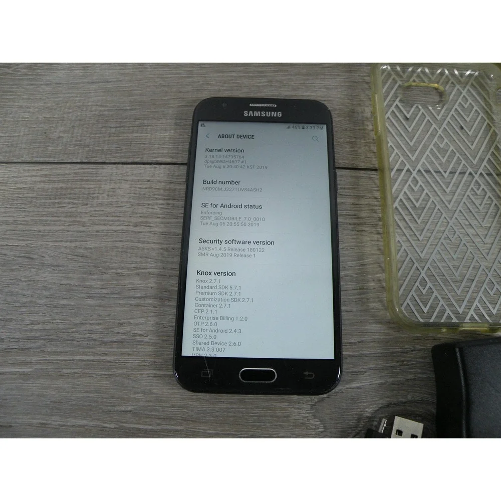 Samsung Galaxy J3 Prime SM-J327T T-Mobile Black Android 7.0 Smartphone Works